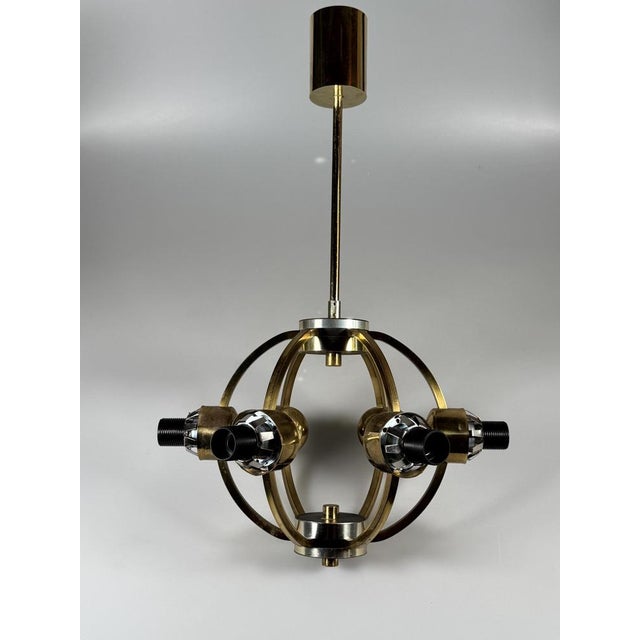 Sputnik Six-Light Chandelier in Glass from Kaiser-Leuchten, 1960s For Sale - Image 18 of 18