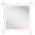 Fleur Home Carnival Iko Iko Square Mirror in Frosted Petal, 51x51 For Sale