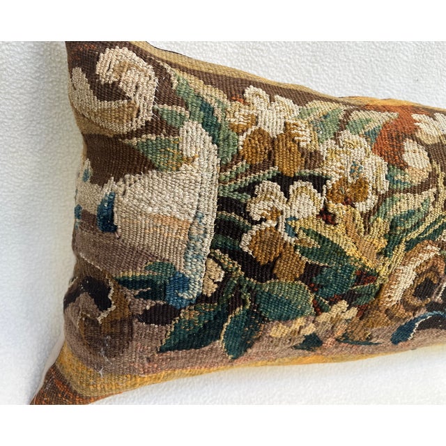 Pillow Crafted From an Exquisite 18th-Century Tapestry For Sale In Los Angeles - Image 6 of 7