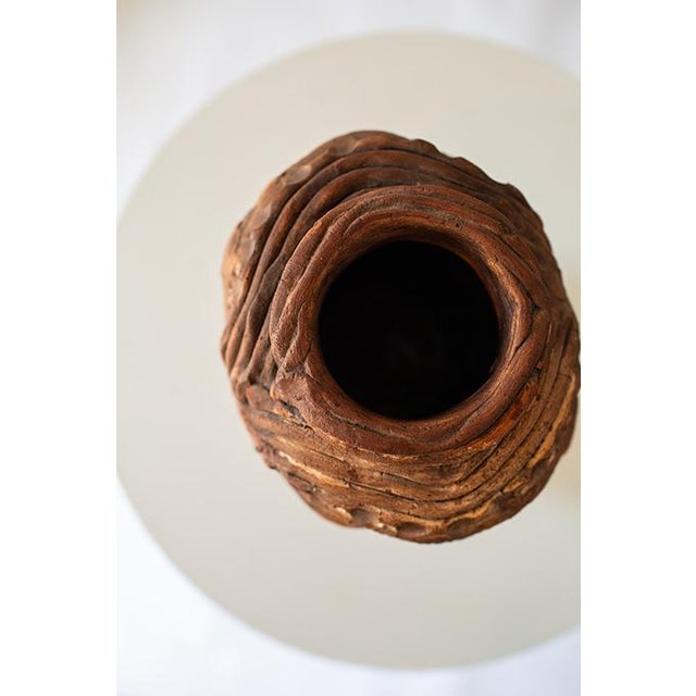 Vintage Afrobohemian Head Sculpture Vase For Sale In Minneapolis - Image 6 of 8