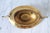 Vintage Oval Brass Pedestal Bowl W/ Ornate Handles For Sale - Image 12 of 12