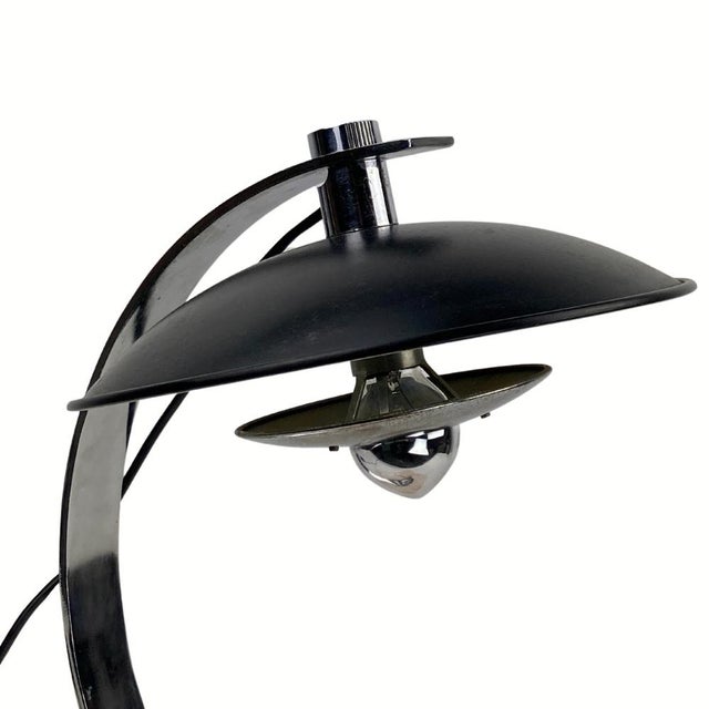 Chrome Desk or Table Lamp with Pink Marble Base, 1950s For Sale - Image 15 of 18