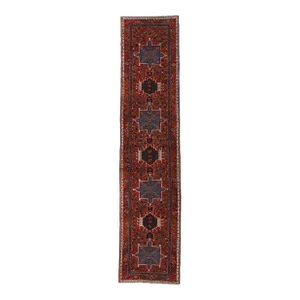 Vintage Persian Karaja Heriz Rug - 03'02 X 14'04