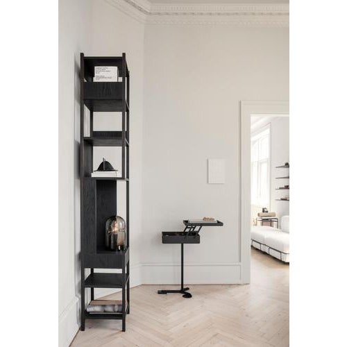 Black Oiled Oak Lungangolo Shelves by Achille Castiglioni for Karakter, 1991 For Sale - Image 10 of 13