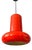 Vintage Space Age Red Cone Pendant Lamp For Sale