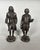 Pair of full-length sculptures of Voltaire and Rousseau, 19th century, Restoration period, Charles X For Sale