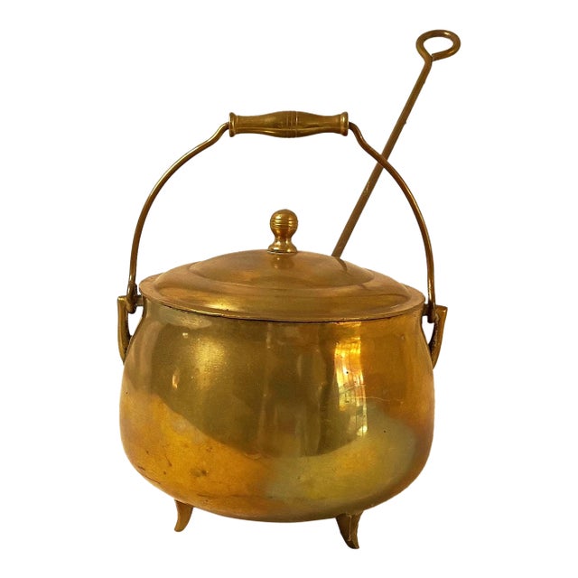 Brass Smudge Pot Cauldron and Pumice Stone Wand Torch Fireplace Accessories Wood Burning Stove Woodstove Tools Hearth Fire Place Starter Decor For Sale