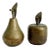 Vintage Aged Brass Apple & Pear Salt & Pepper Shakers - A Set For Sale