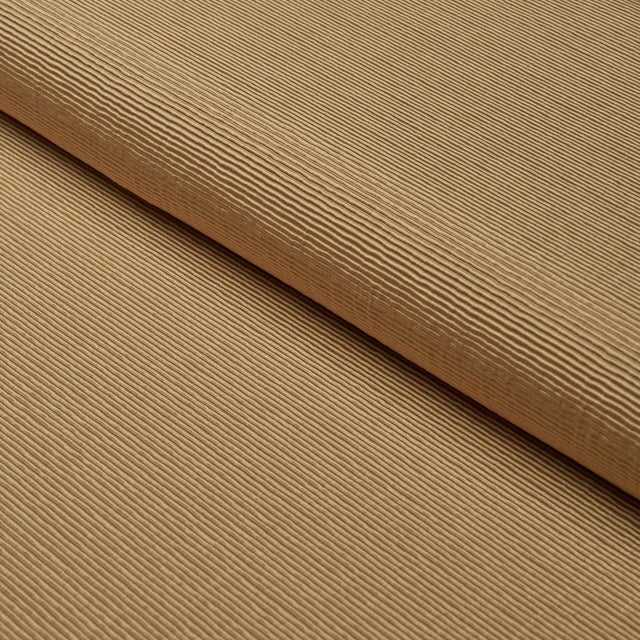 Schumacher Sample - Schumacher Eisenhower Faille Fabric In Gold For Sale - Image 4 of 4