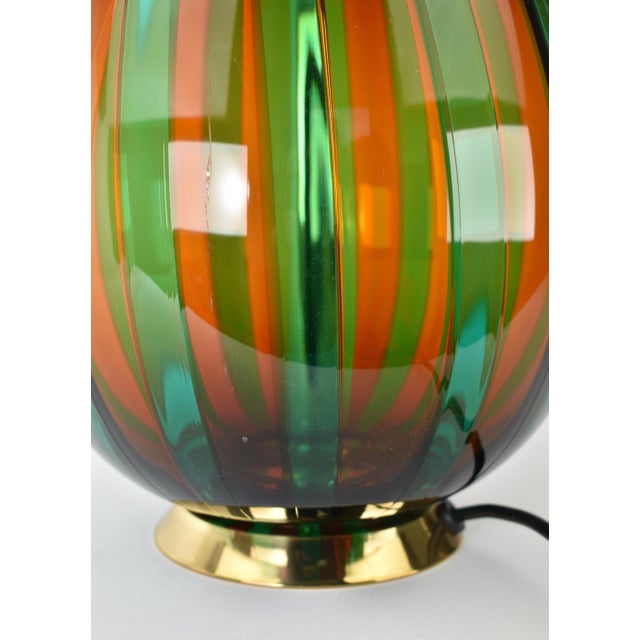 Vintage VeArt Murano Glass Table Lamp For Sale - Image 11 of 14
