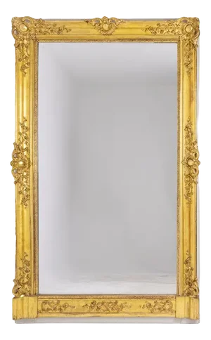 Antique Regency Style Mirror in Gilded Wood
