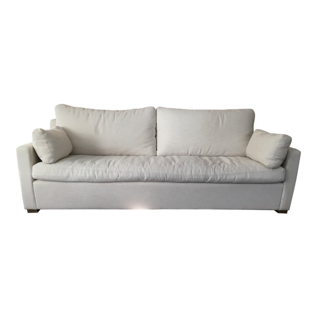 Restoration Hardware Belgian Track Arm Sofa | Chairish