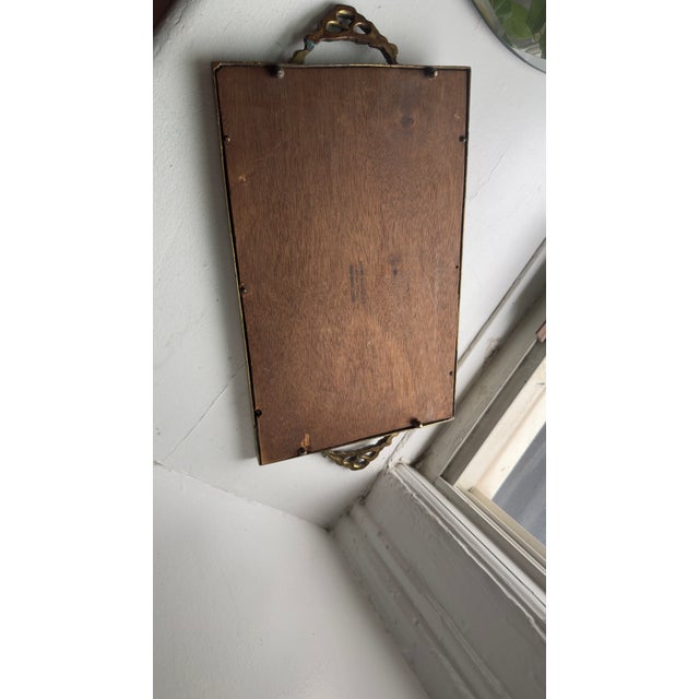 Vintage 1950s Baroque Mirrored Vanity Brass Tray (Denmark) For Sale - Image 15 of 15