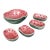 Majolica Watermelon Bowls by Jan Pugh, Set of 5 For Sale