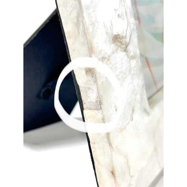 Vintage Capiz Shell Picture Frame – Iridescent Coastal Decor Hollywood Regency Style For Sale - Image 11 of 12