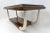 Glass Italian Art Deco Walnut and Top Glass Dining Table, 1930s For Sale - Image 7 of 8