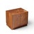 Directional Mid Century Walnut and Chrome Nightstands - Pair For Sale - Image 10 of 11