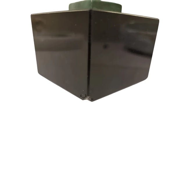 Green Art Deco Danseuse Paienne Figurine by Derenne for Max Le Verrier, France, 1920s For Sale - Image 8 of 9