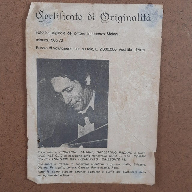 Innocenzo Melani, Woman at the Hearth, 20th Century, Silk-Screen For Sale - Image 8 of 11