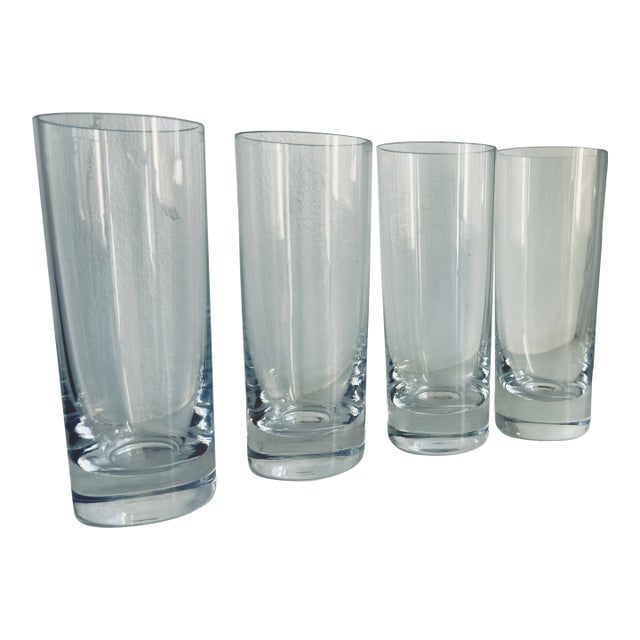Vintage, 1980s Scandinavian-Style Highball Glasses/Tumblers, Set of 4 For Sale