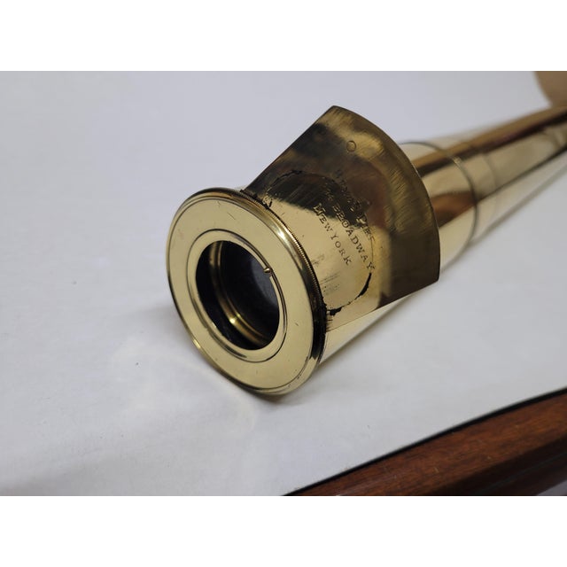 Solid Brass Ship Captains Telescope For Sale - Image 9 of 12