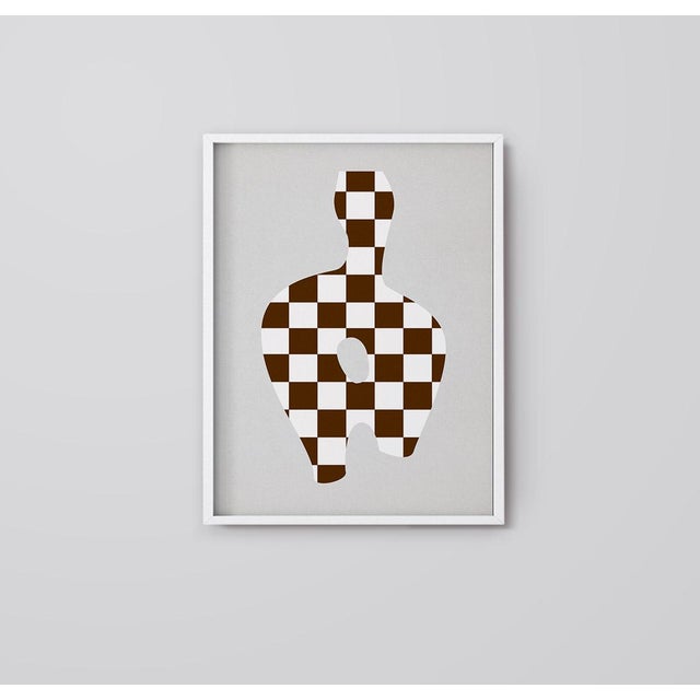 2020s Contemporary Abstract Checkers Giclee Print For Sale - Image 5 of 5