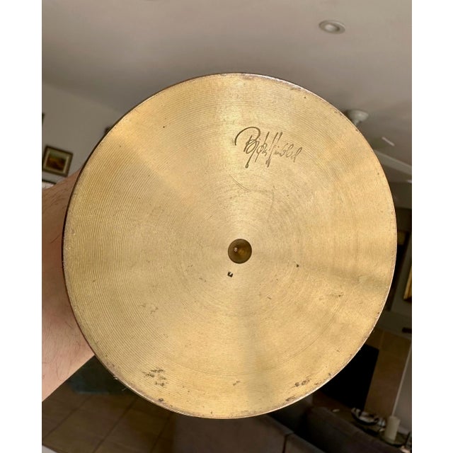 Brass and Glass Hurricane Candles Holders by Bijørn Wiinblad For Sale - Image 9 of 14