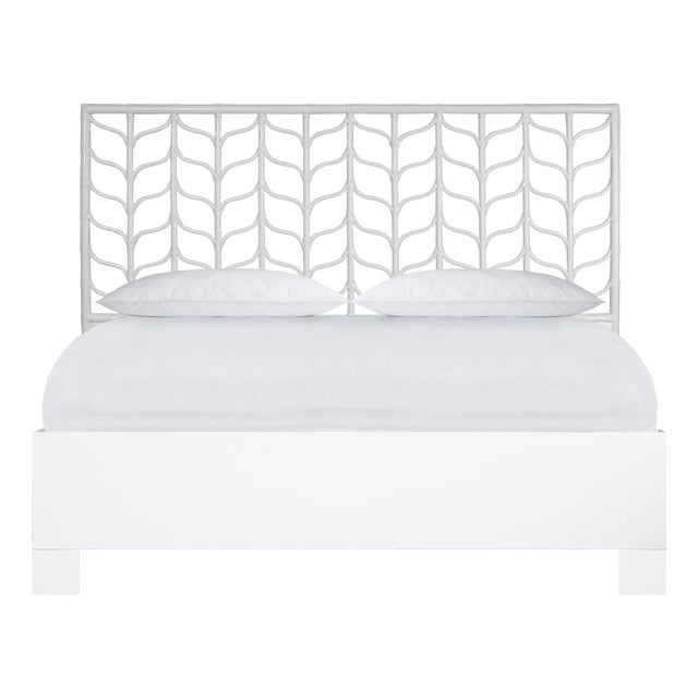 Ivy Standard Bed King, White For Sale