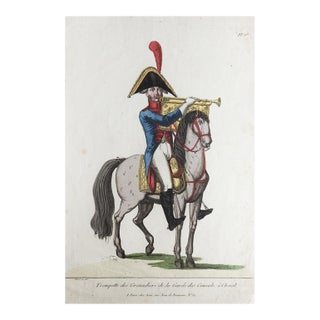 18th Century French Horse Grenadier Engraving For Sale