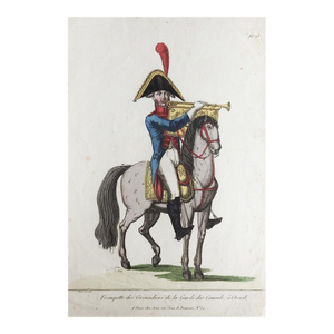 18th Century French Horse Grenadier Engraving
