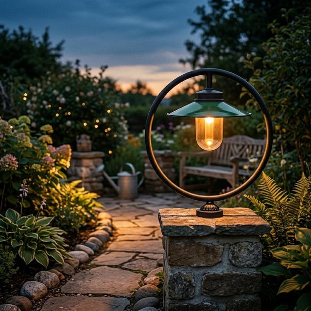 1950s Vintage Outdoor Garden Lamp, France, 1950s For Sale - Image 5 of 7