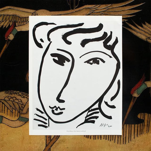 Portraiture 1987 After Henri Matisse for Verve, "Head", Second Edition Print For Sale - Image 3 of 9