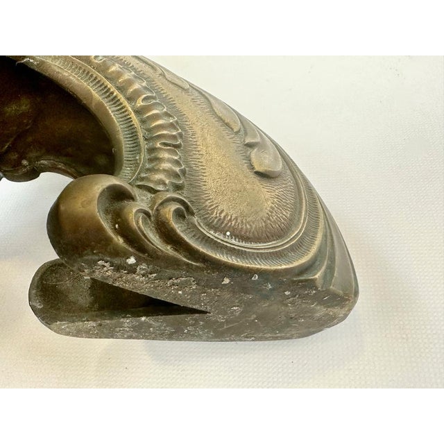 Large French Bronze Altar Candlestick, 19th Century For Sale - Image 10 of 18