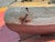 Brick Red Late 19th C. American Primitive Folk Hand-Crafted Battleship Model on Base For Sale - Image 8 of 17