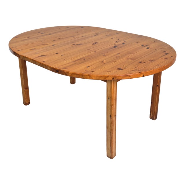 Round Pinewood Dinning Table by Monster Skydd, 1960s For Sale