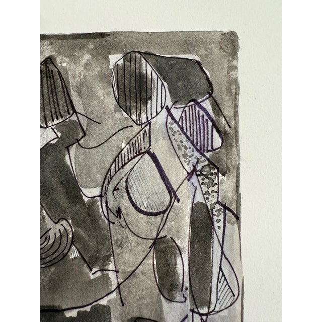 Black 1987, "A Step Backward", Abstract Impressionism, Artist Proof Print on Paper, Stanley J. Krupa For Sale - Image 8 of 8