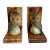 Carved Alabaster Marble Figurative Owl Bookends Made in Italy For Sale