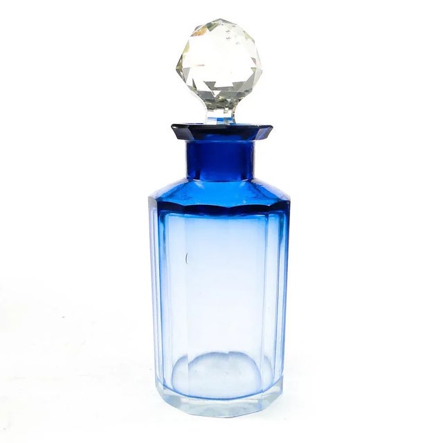 Glass Art Deco Carafe from Moser, Former Czechoslovakia, 1930s For Sale - Image 7 of 11