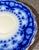 English Early 1900s Myott Staffordshire Crumlin Flow Blue Bread & Butter Plate For Sale - Image 3 of 5