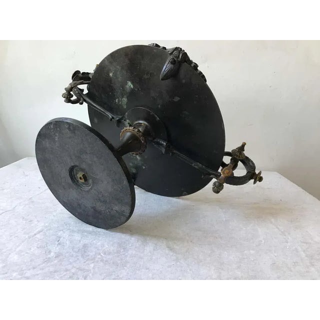 Traditional Large 1870s Bronze Classical Tazza For Sale - Image 3 of 13