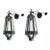 Vintage Iron Lantern Wall Sconces With Glass Seeded Panels - a Pair For Sale