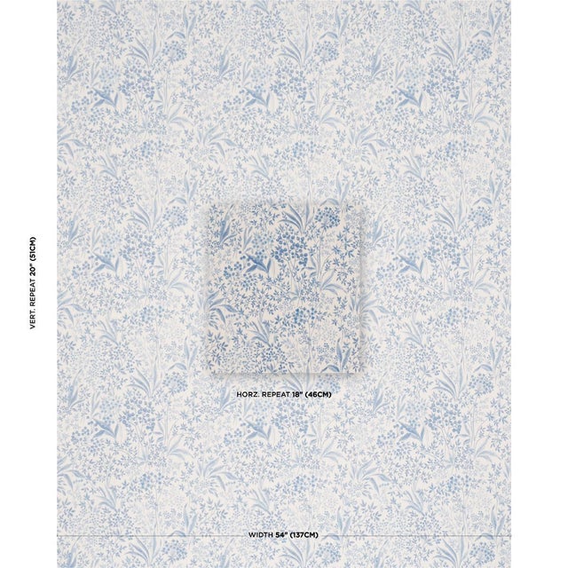 A densely detailed design filled with life and movement, Boråstapeter Nocturne fabric features a charming small-scale...