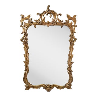 Antique Carved Gilt Rococò Style Wall Mirror For Sale
