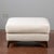 White Vintage White Pouf with Fabric For Sale - Image 8 of 9