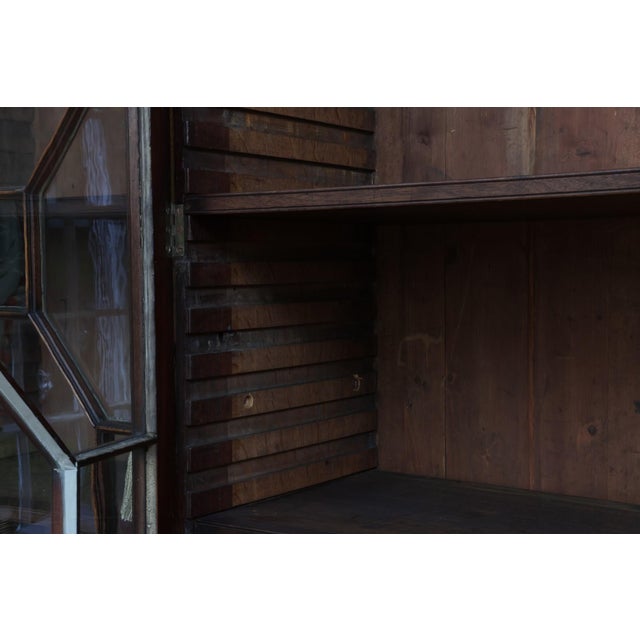 Antique Georgian Mahogany Breakfront Library Bookcase For Sale - Image 13 of 17