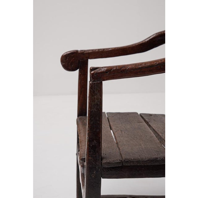 French Provincial Oak Armchair, 18th Century For Sale - Image 6 of 14