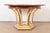 An exceptional Italian Neoclassical or Mediterranean style pedestal extension dining table By Mastercraft Furniture USA,...