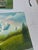 Textile 1990s Mountains and Creek Landscape Painting on Canvas, Signed by Artist For Sale - Image 7 of 9