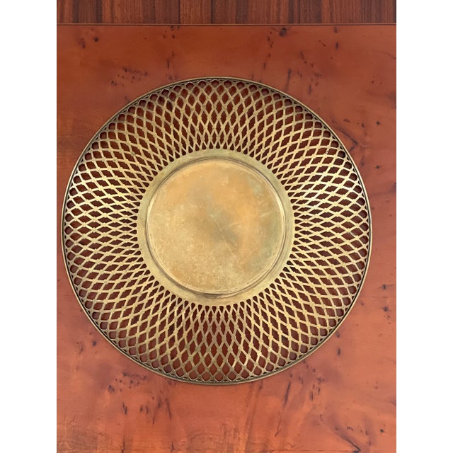 This wonderful brass basket is so unique with its diamond motif around the edges. It’s a multipurpose piece whether it’s...