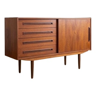 Vintage Danish 4-Drawer Sideboard, 1950s For Sale